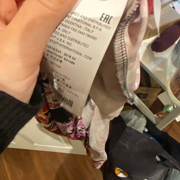 ROBERTO Just CAVALLI / abstract floral Print Wrap Dress 48 - Picture 8 of 8